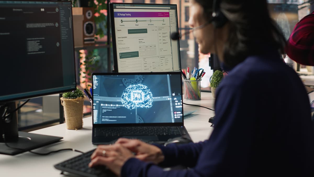 AI processing and analysis of complex data.